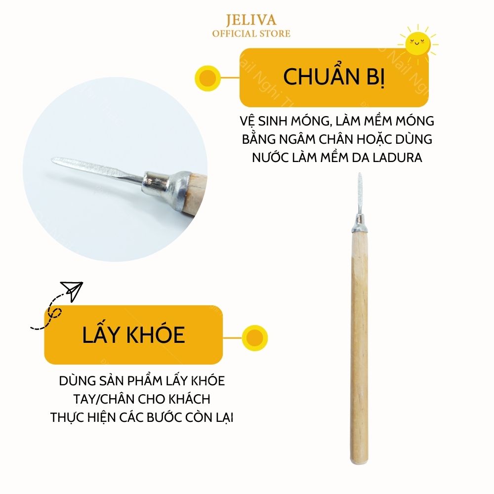 Cây lấy khóe móng chân cán gỗ
