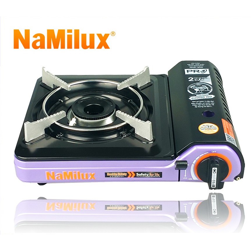 (BẢO HÀNH 12 THÁNG) Bếp Gas Mini 2s Namilux Mẫu Mới, Sử Dụng Gas, Lon Gas Mini, Tính Năng An Toàn, Van An Toàn 2 Cấp, Thích Hợp Nấu Lẩu, Đầu Đốt Nhôm Bền, Công Suất Vừa, Ít Tốn Gas, Thiết Kế Nhỏ Gọn, Tiện Mang Đi Du Lịch.