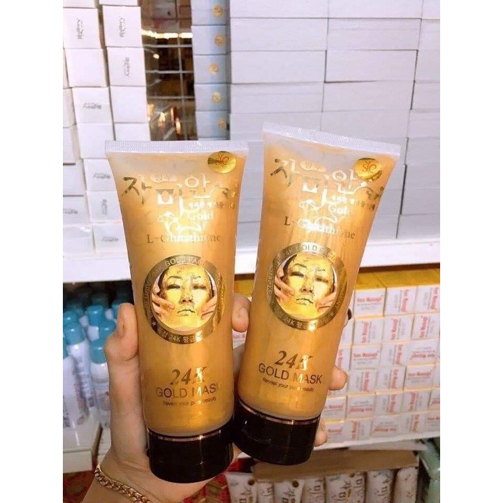 [ 10 miếng ] Mặt nạ lụa 24k goldzan