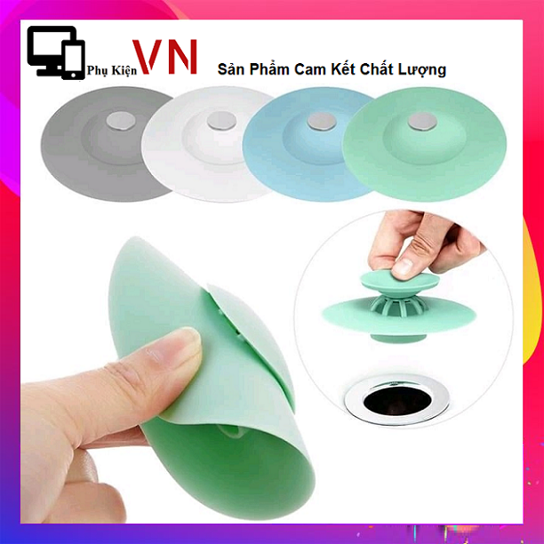 [HCM]⚡ Dụng Cụ Giữ Nước  Nắp đậy bồn rửa chén cống thoát nước bằng silicon 2 trong 1 tiện lợi ⚡