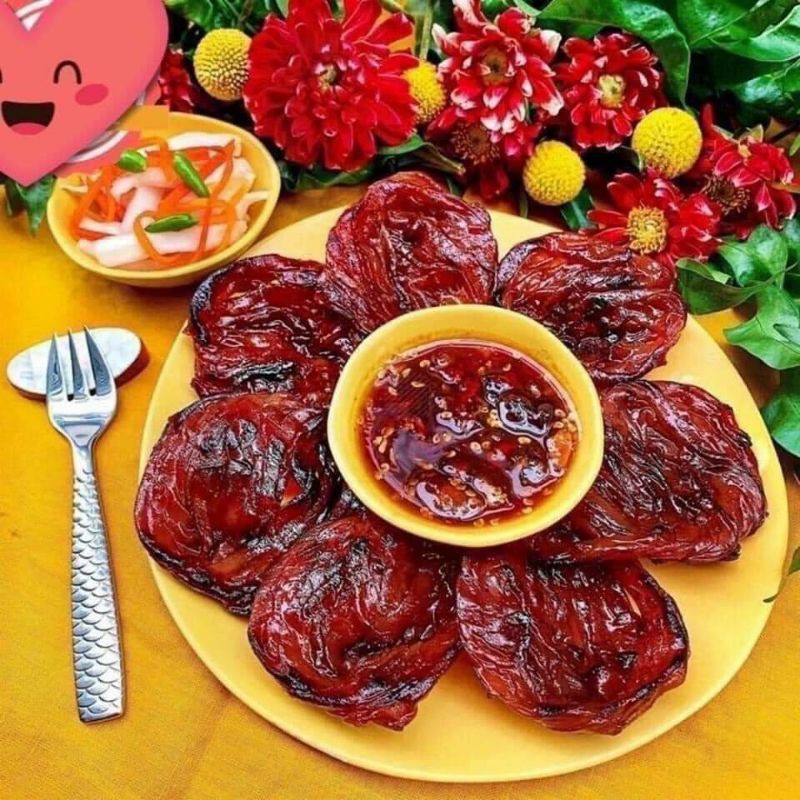 ruột vịt chấm mắm me tuổi thơ