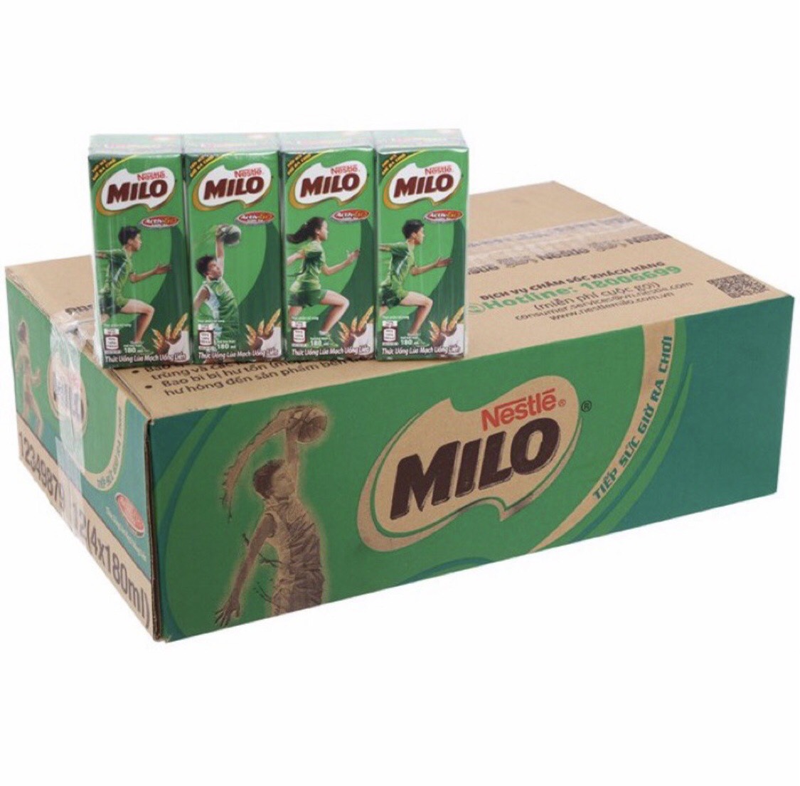 Lốc 4 hộp  sữa milo 180ml