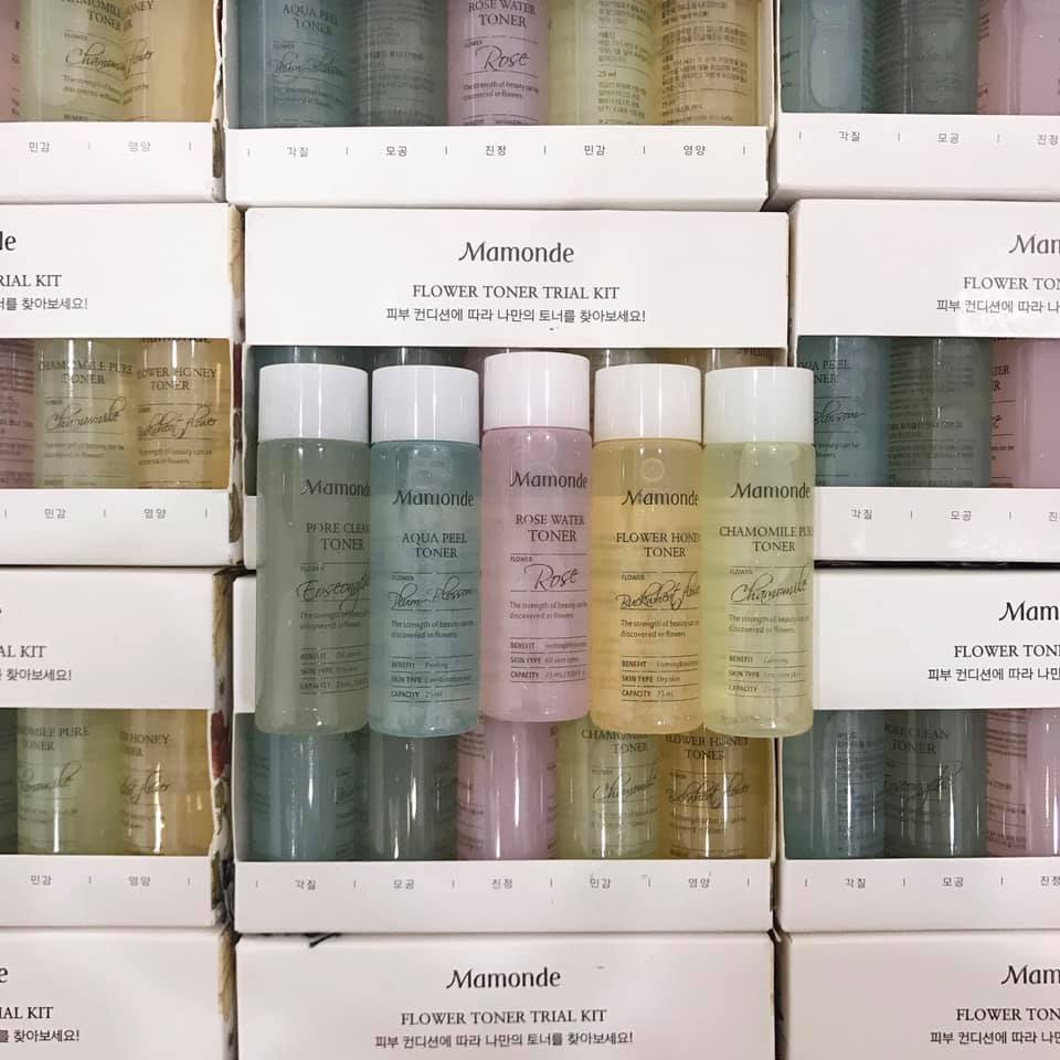 Set Toner Mamonde Mini gồm 5 chai date 2022