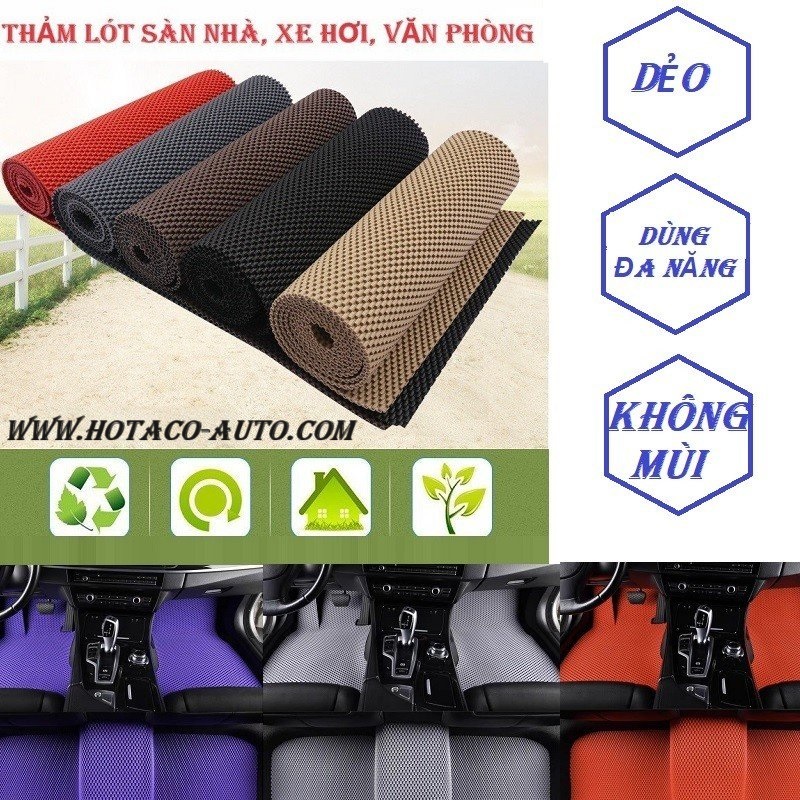 DẺO LOẠI 1-THẢM LÓT SÀN Ô TÔ, LÓT SÀN, LÓT CHÂN, THẢM SÀN Ô TÔ DẠNG CUỘN DÀY TỰ CẮT DẺO KHÔNG MÙI, DỄ VỆ SINH