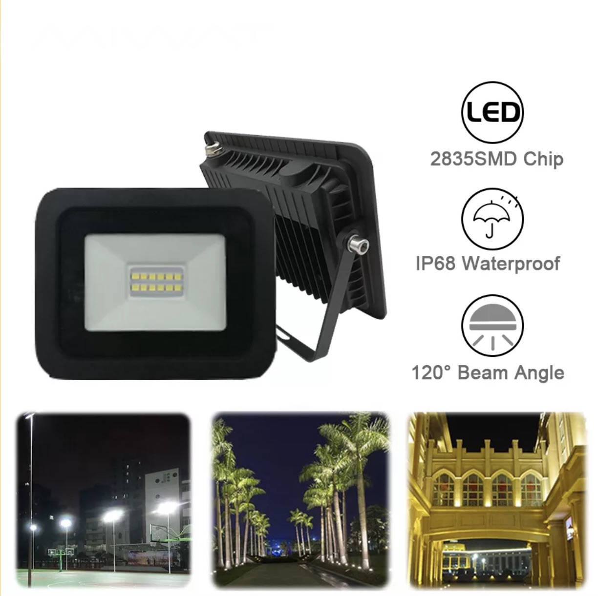Đèn pha led 10w chiếu sáng ngoài trời chiếu sáng bảng hiệu sân vườn