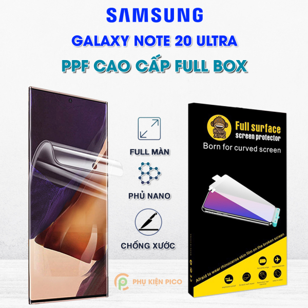 Dán màn hình Samsung Note 20 Ultra chính hãng Moxiao Xing PPF cao cấp full màn hình dẻo trong suốt - Dán dẻo Samsung Galaxy Note 20 Ultra