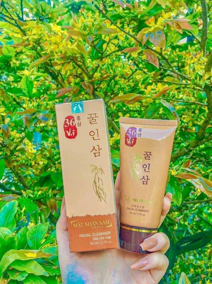 Sửa rửa mặt cao mụn sâm đỏ 36 vị