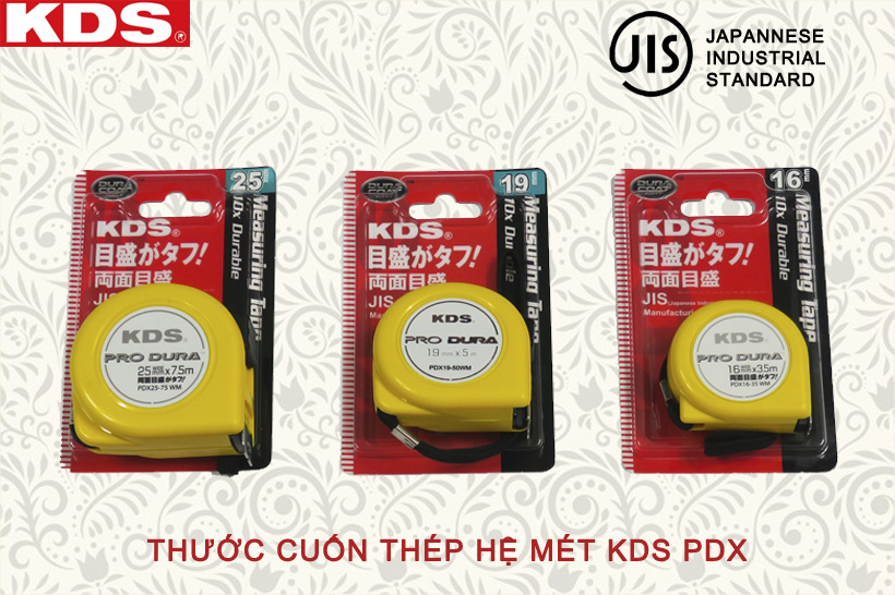 Thước cuộn Nhật Bản KDS hệ Met (in 2 mặt)