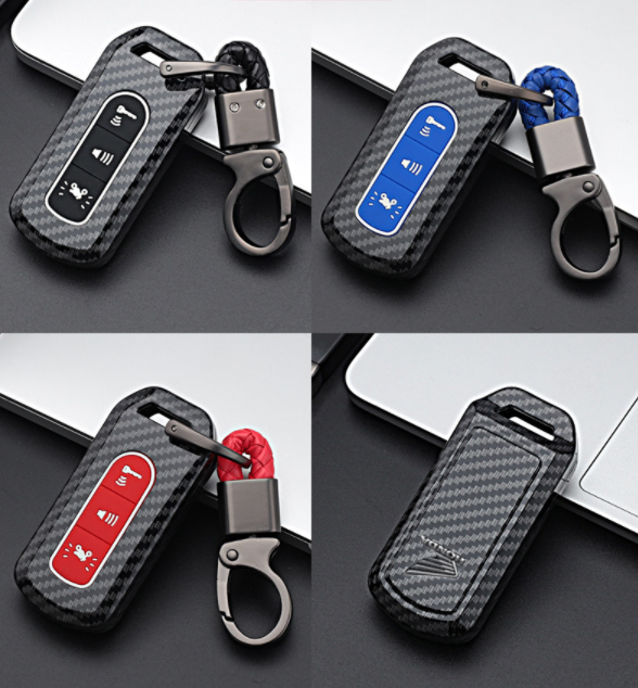 Bọc Chìa Khóa Smartkey SH, SH MODE Ốp Carbon 3 Nút Hon 14