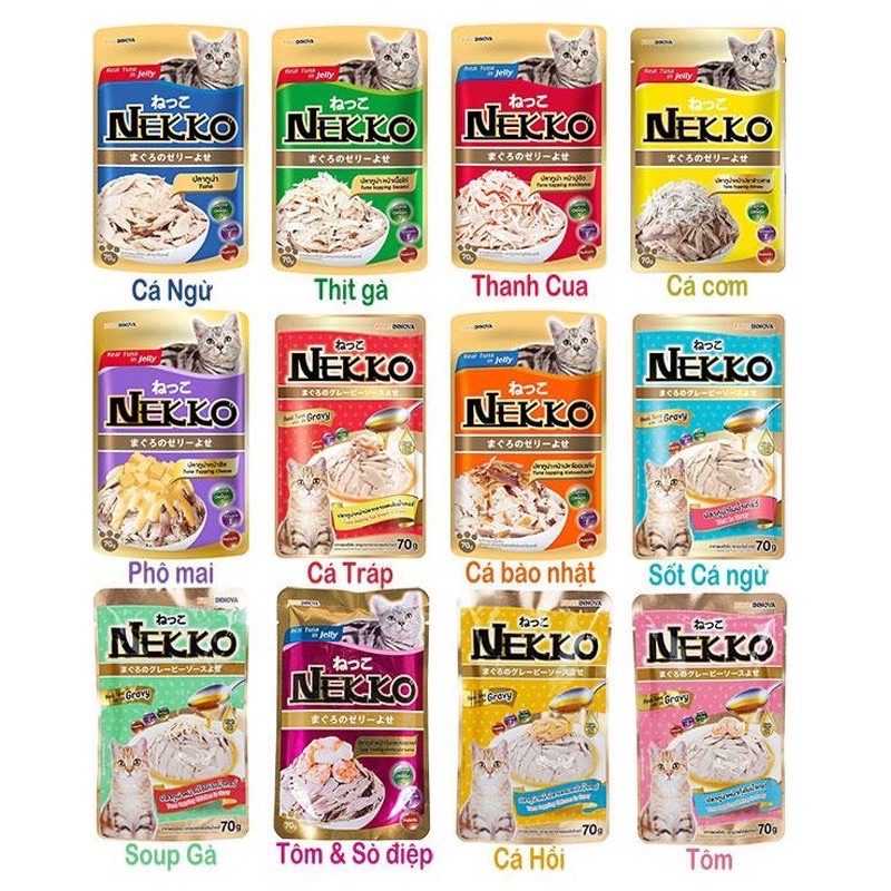 Pate cho mèo Nekko 70gr (Thái Lan)
