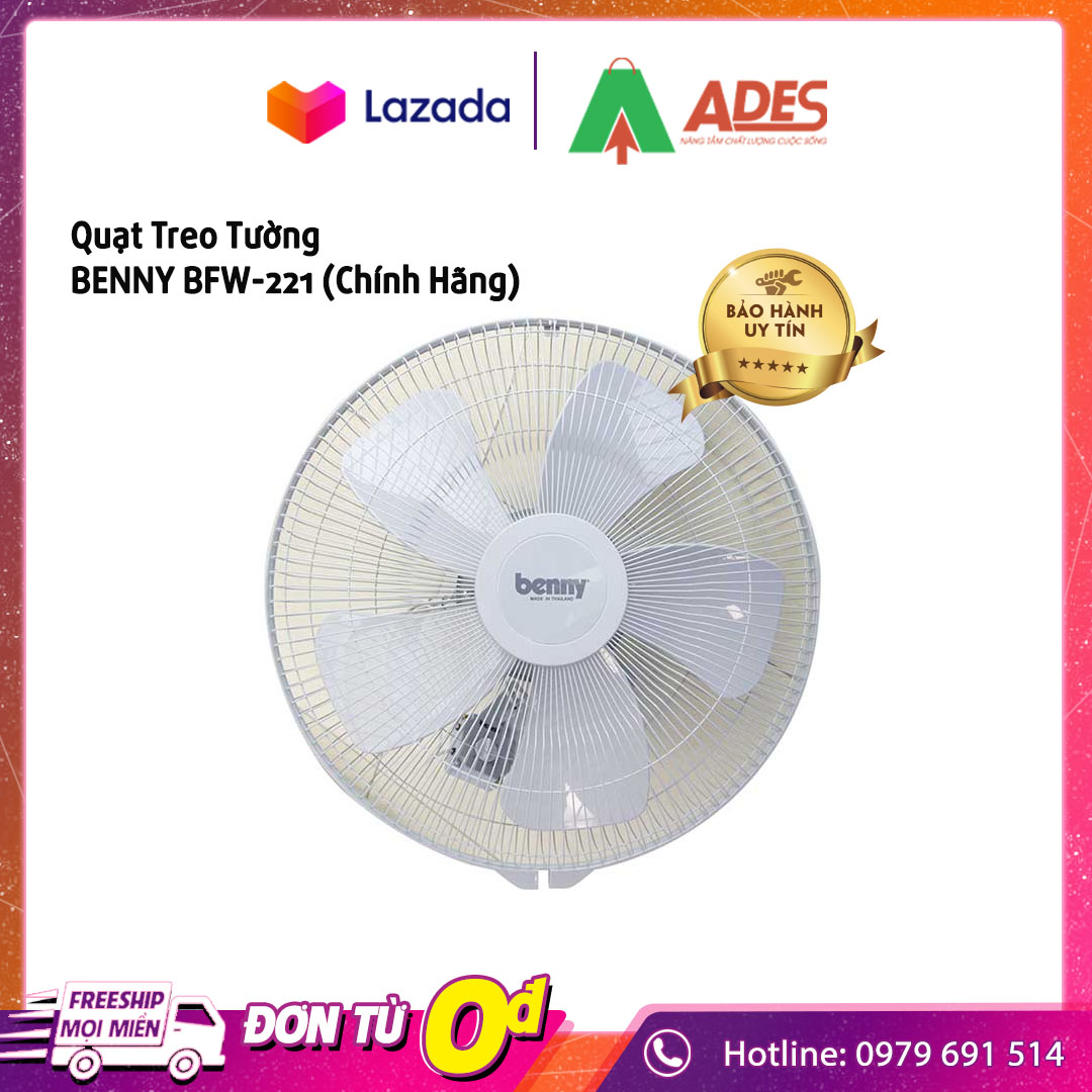 Quạt Treo Tường BENNY BFW-221 - BH 12 Tháng