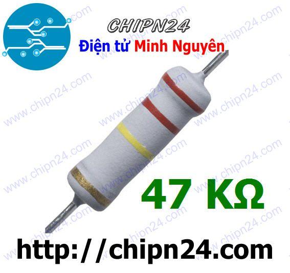 [5 con] (F149) Điện Trở 47K 2W