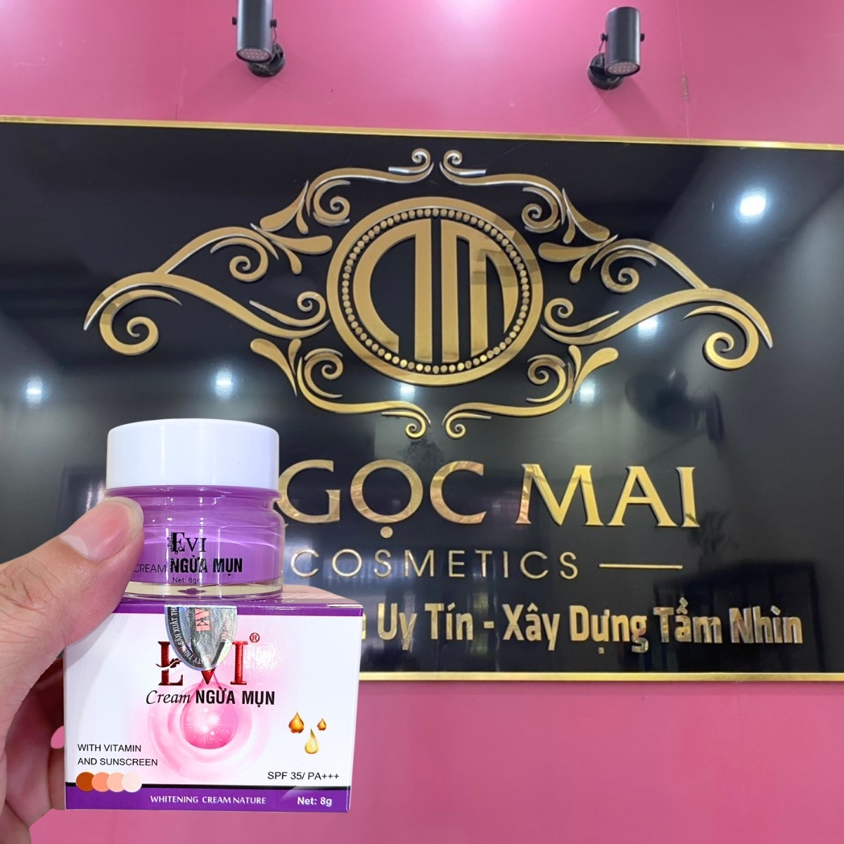 Kem ngừa mụn EVI xóa thâm liền sẹo trắng da không kích ứng 15g