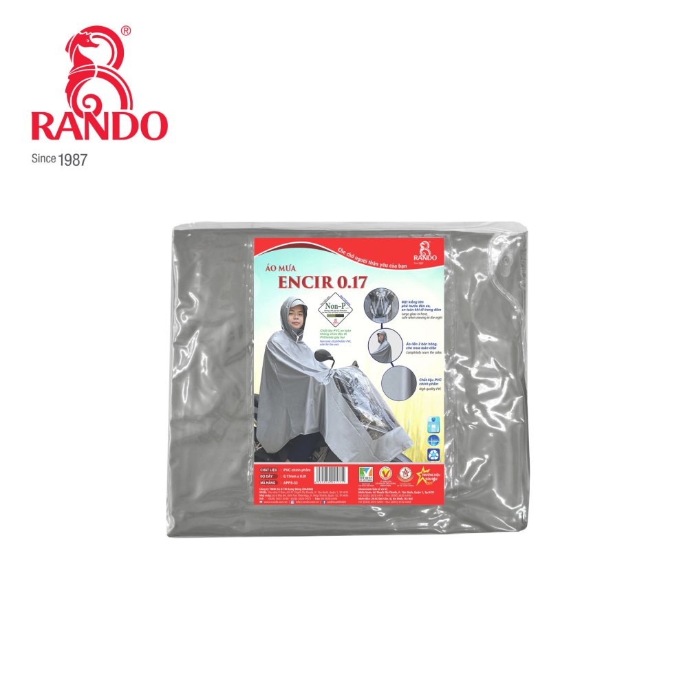 Áo mưa Rando ENCIR 0.17 chính hãng