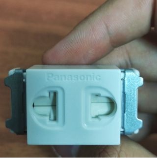 Panasonic - full / ổ cắm đơn có màn che - wnv1081-7w / wnv1081 - 7w
