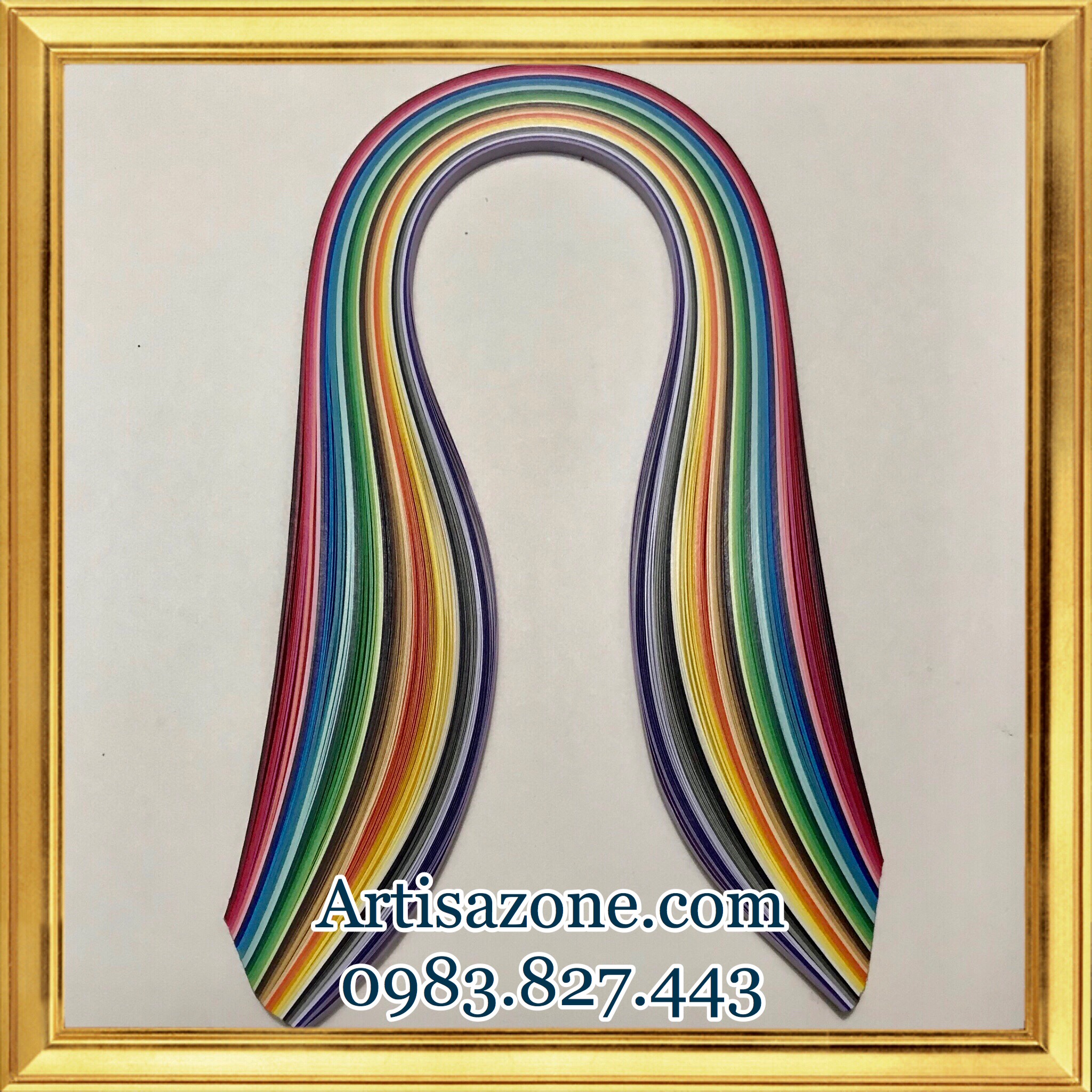 Giấy quilling nhiều màu 5mm - Dài 54cm