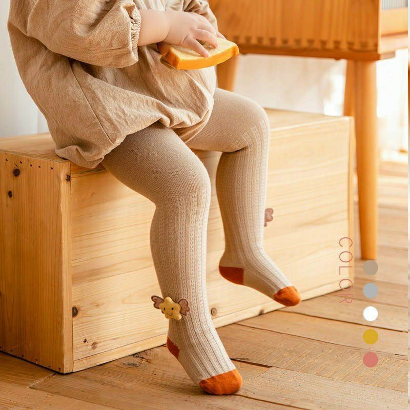 Quần tất liền bàn gắn hình thú cho bé