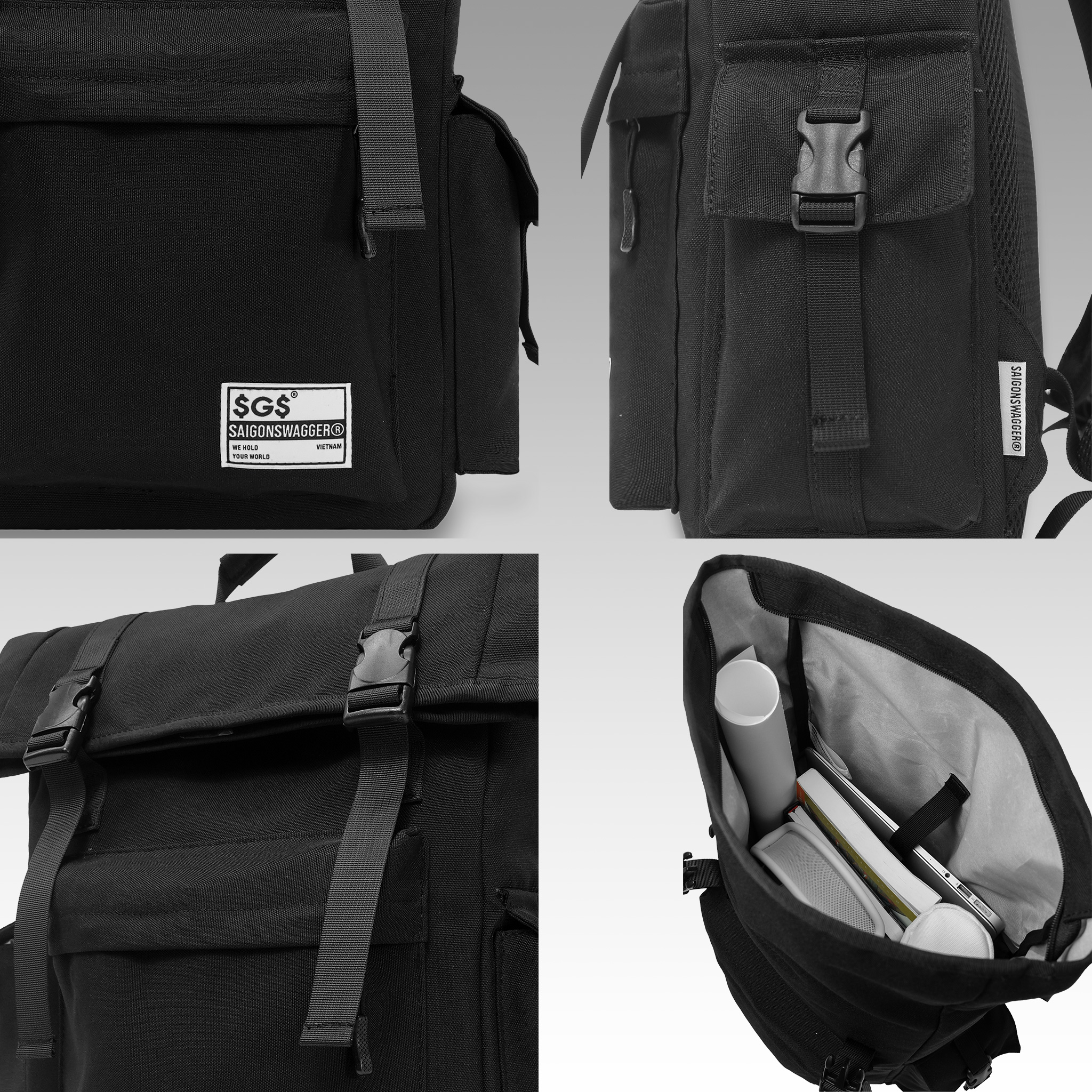 Balo Laptop 15.6inch SAIGON SWAGGER® Fold Backpack