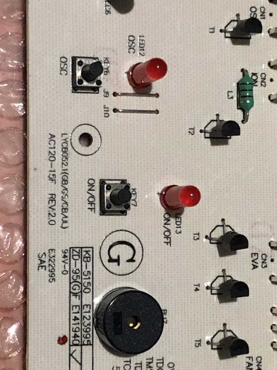 [HCM]Bo mạch quạt đều hòa Midea AC120-15F