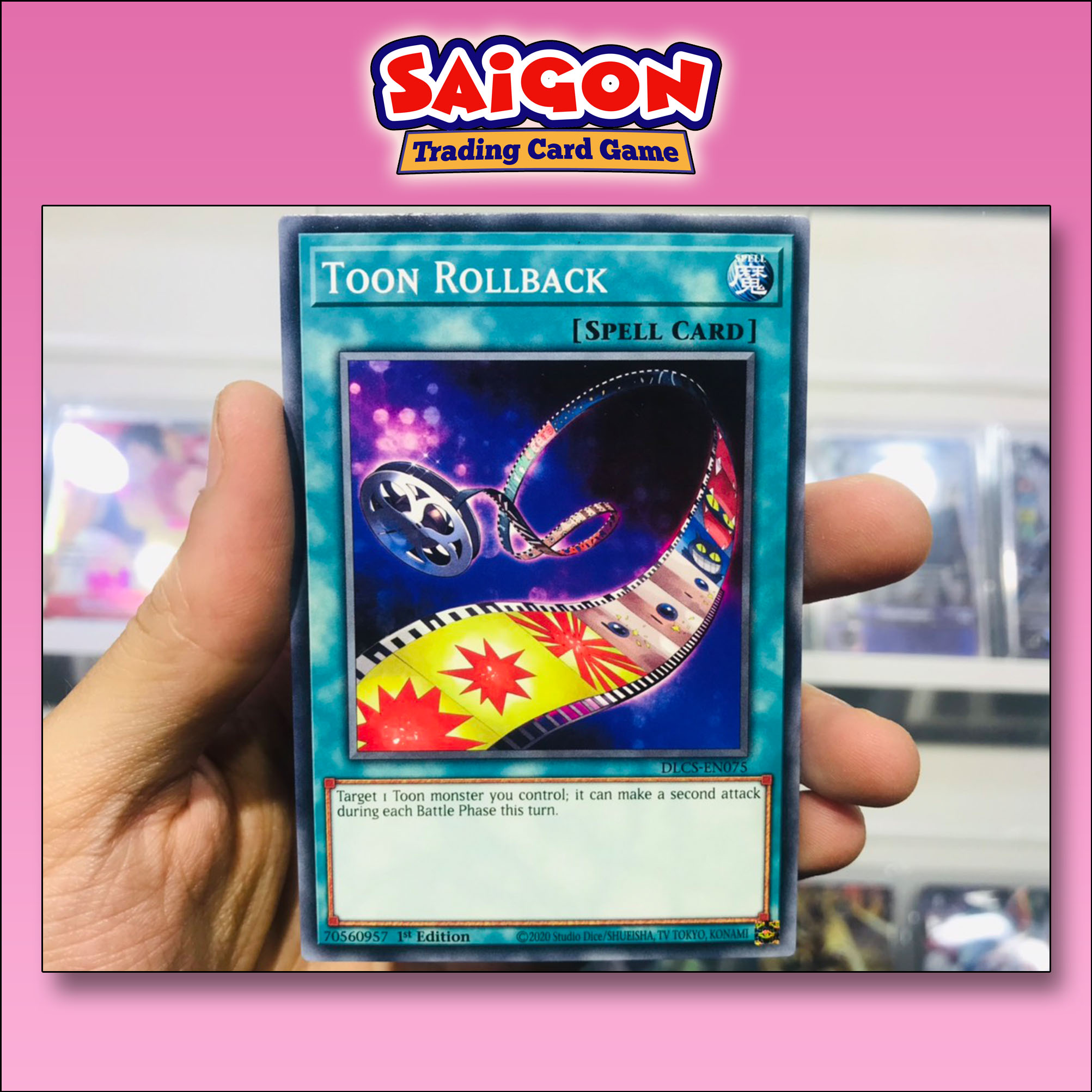 Thẻ bài yugioh mã dlcs-en075 - toon rollback - common - 1st edition