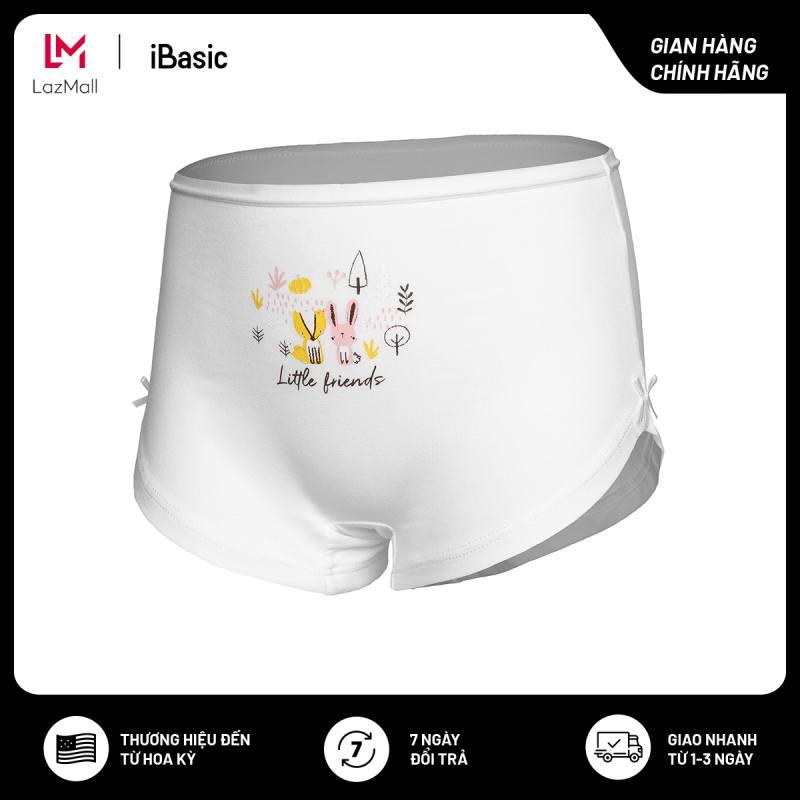 Nơi bán Hộp 3 cái quần lót bé gái dạng đùi iBasic PANG009 chất liệu thun poly cao cấp bảo vệ an toàn cho da nhạy cảm - Tặng túi bảo vệ môi trường