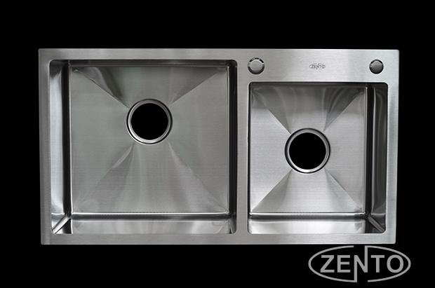 Chậu rửa bát inox 2 hố zento HD8245-201