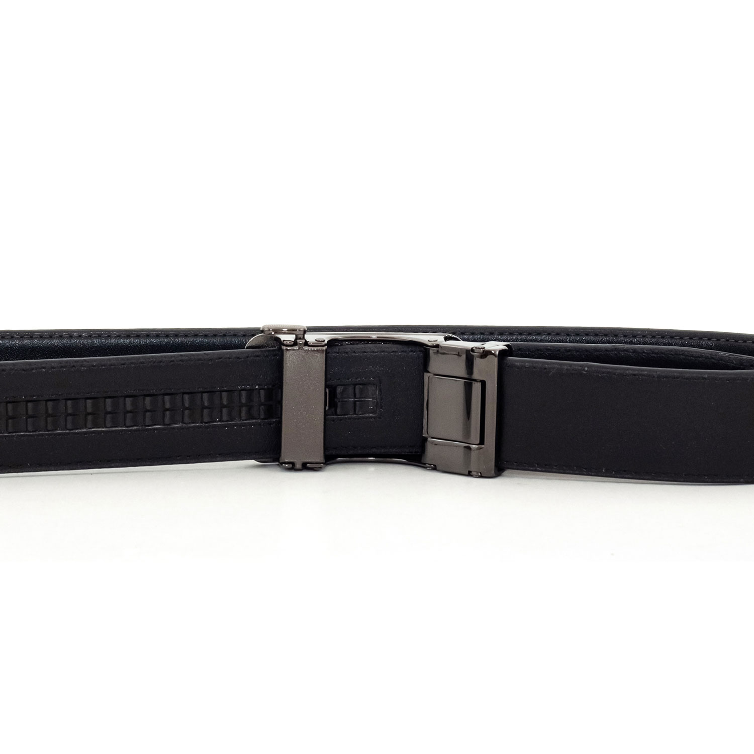 Thắt lưng khoá tự động da bò Nappa MNT4-17 khoá mặt kiếng vàng đen sang trọng, hai màu da đen nâu, Anh Tho Leather