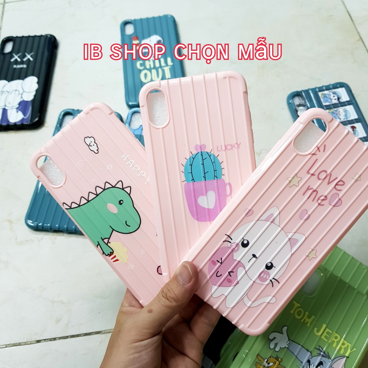 Ốp lưng vali hoạt hình cute dành cho iphone Xmax