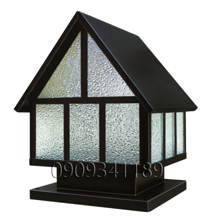 [HCM]ĐÈN TRỤ CỔNG hình mái nhà Phi 300(Shop tặng kèm bóng LED)