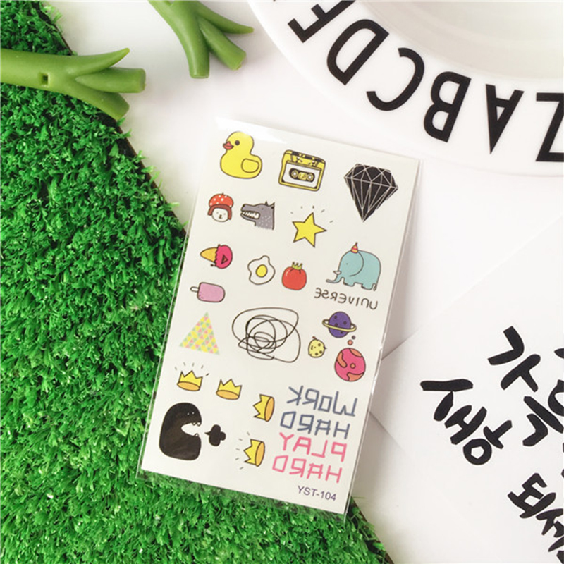 🌸hình xăm dán mini tatoo sticker tạm thời chống thấm nước nhiều mẫu cute yinsaf🌸
