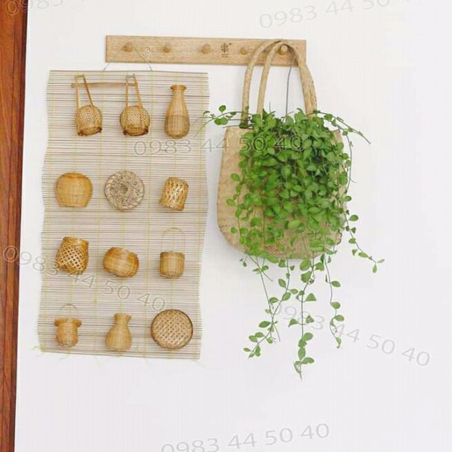 Dĩ phiên mây tre đan bộ 12 món bao gồm mành