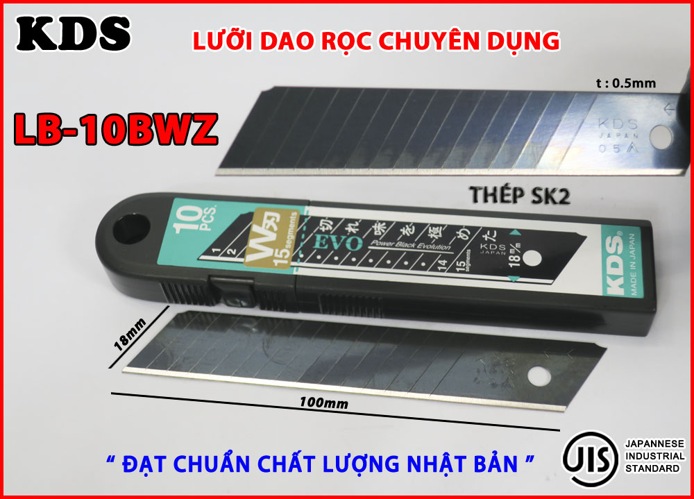 Lưỡi dao rọc chuyên dụng kds lb-10bwz