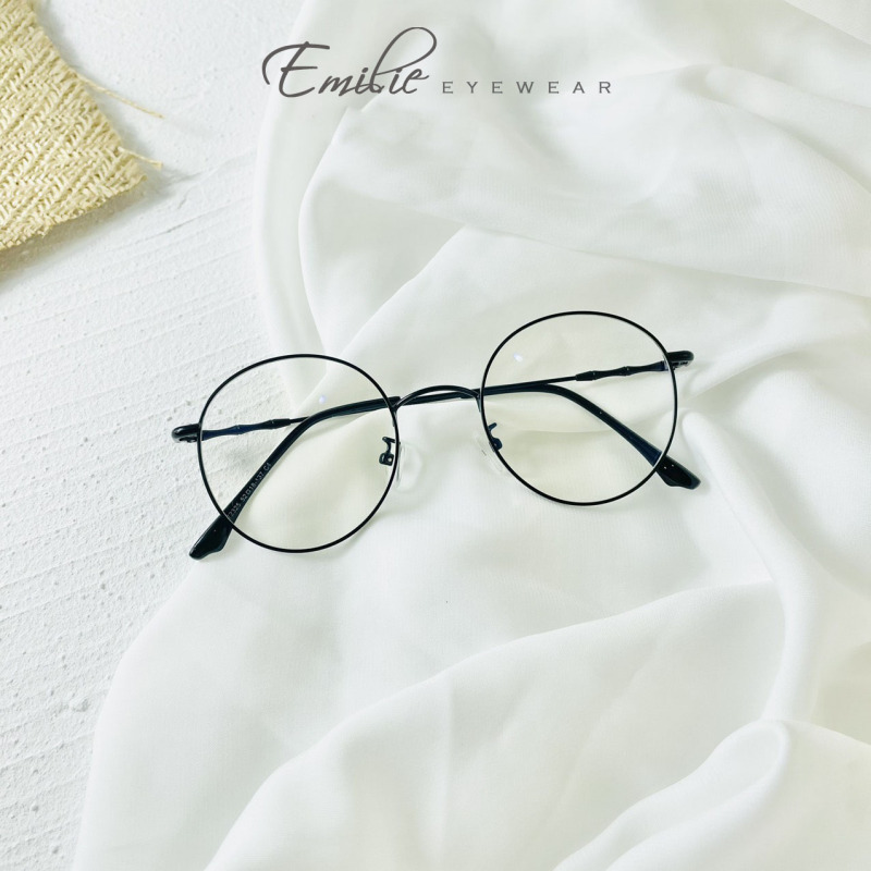 Giá bán Kính gọng mảnh tròn nam nữ Emilie eyewear chất liệu kim loại phụ kiện thời trang 72325