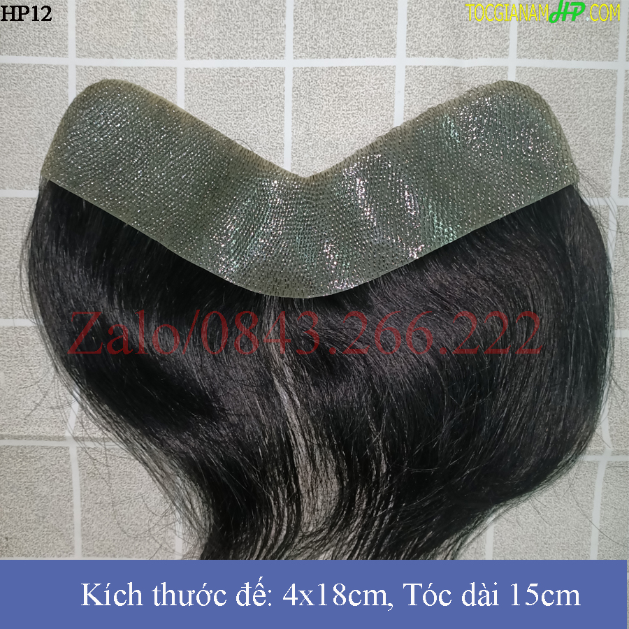 Tóc giả mái chữ M siêu da đầu che trán cao