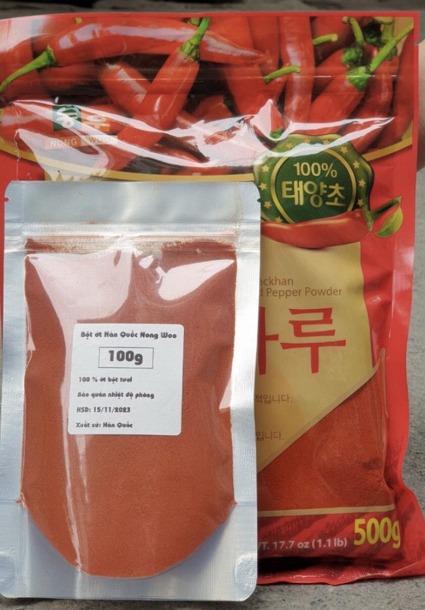 Ớt Bột Cao Cấp Hàn Quốc (100g - Mịn)