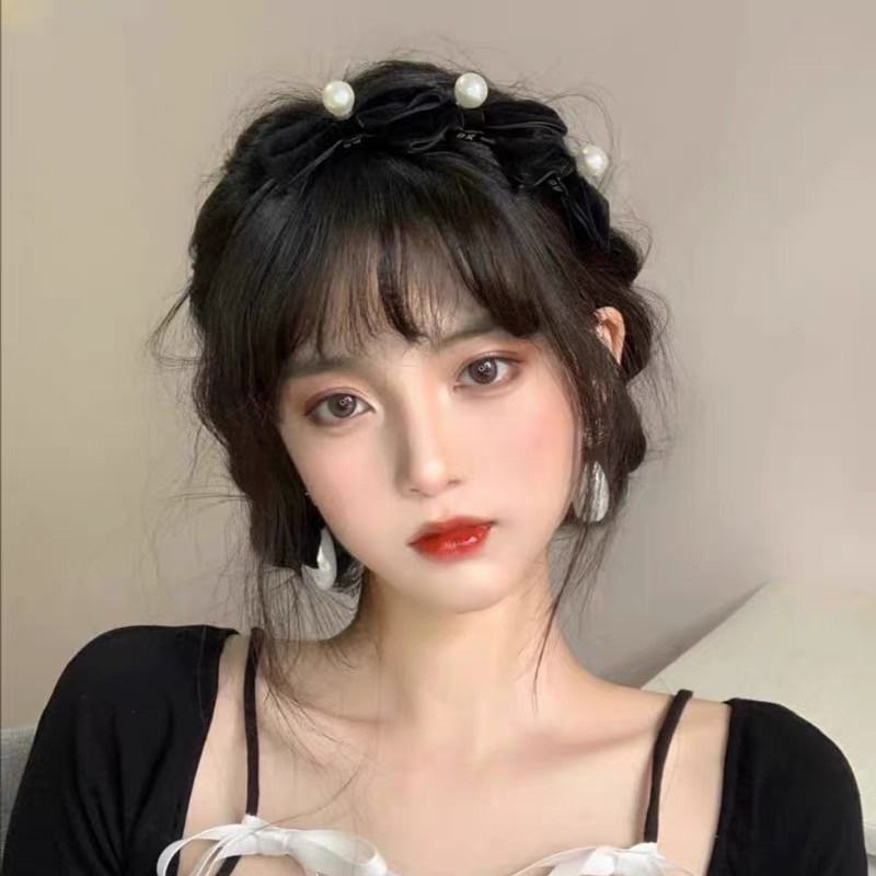 Cài tóc băng đô nơ ngọc tiểu thư