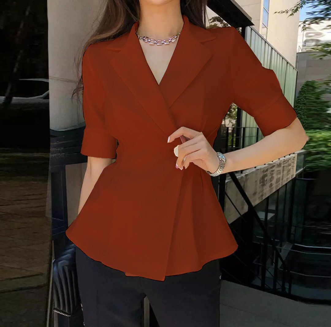Áo Khoác Vest Blazer Một Nút Dáng Dài Thanh Lịch( TẶNG KÈM ÁO ỐNG)