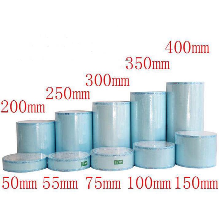 Túi đóng gói dụng cu y tế,cuộn đóng gói tiệt trùng y tế khổ 5,5 cm χ200m, 7.5 cm χ200