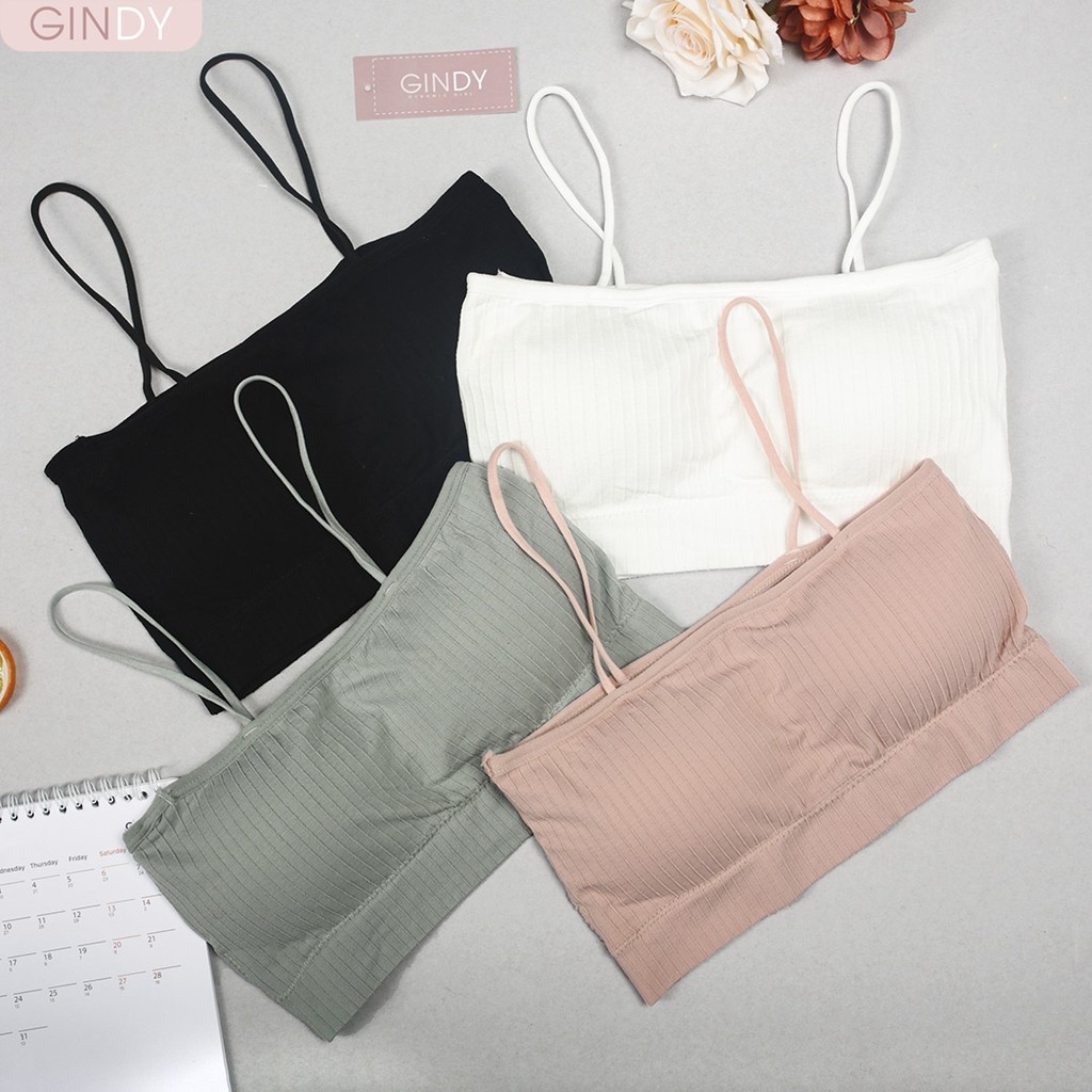 ÁO BRA 2 DÂY LỬNG thun gân dạng ống