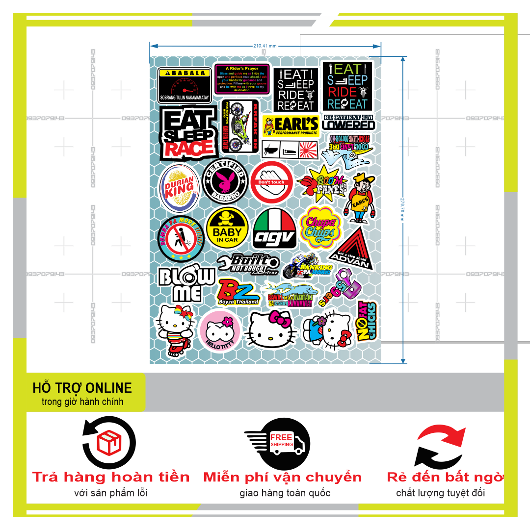 LOGO STICKER HELLO KITTY 01