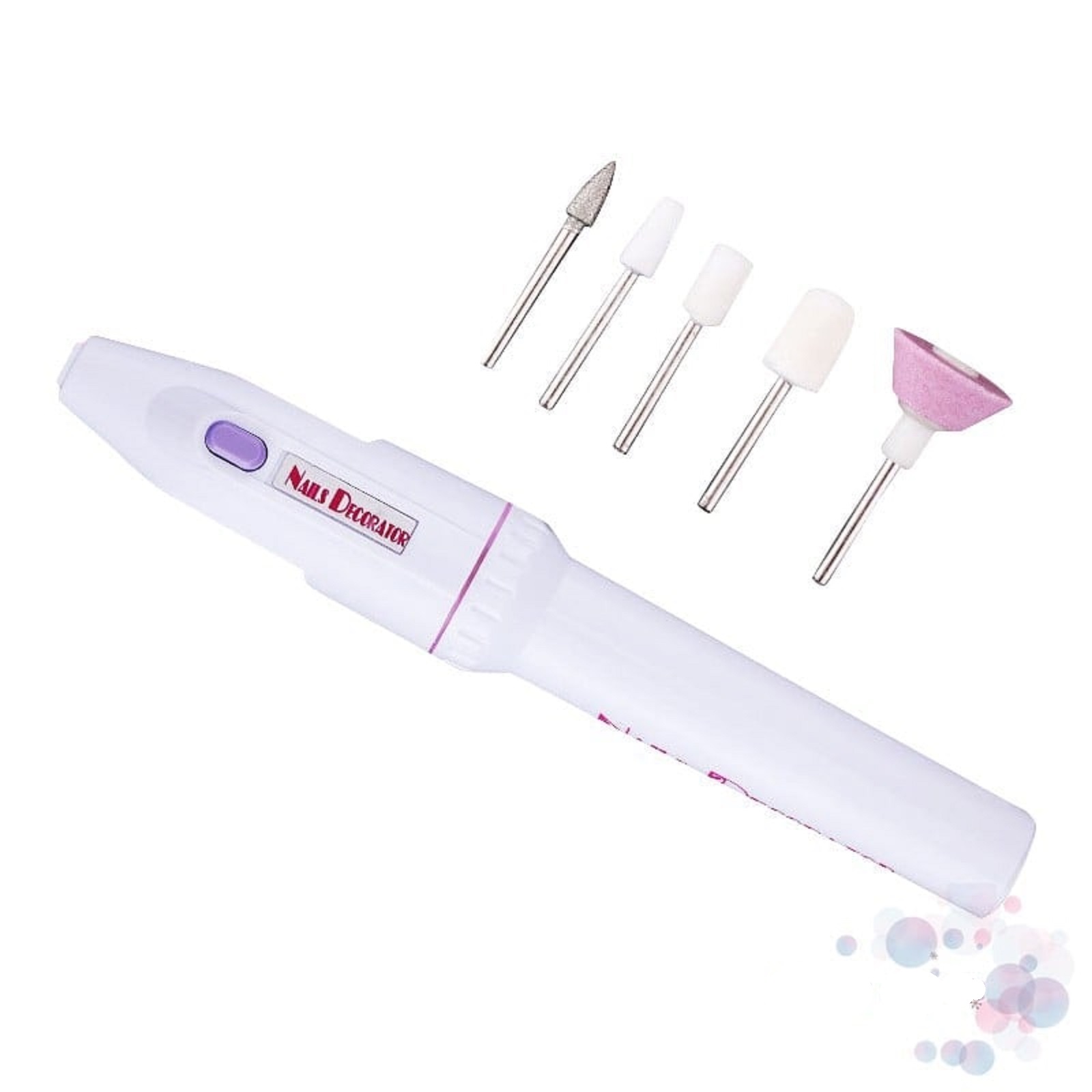 Máy mài móng mini kèm 5 đầu mài, nhỏ gọn, tiện lợi