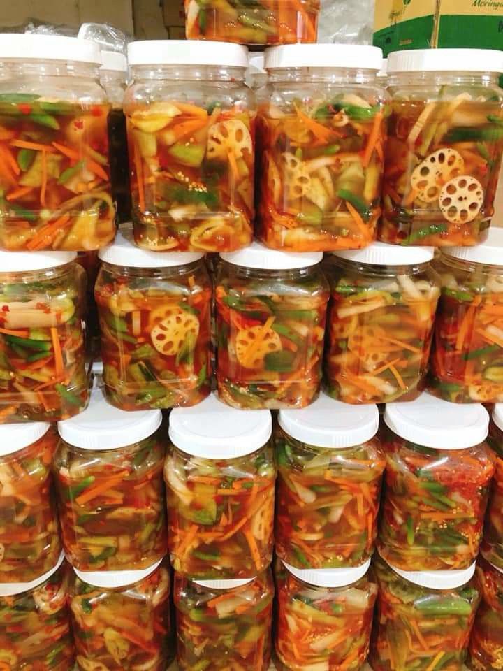 Kim chi dưa nụ củ sen 500g