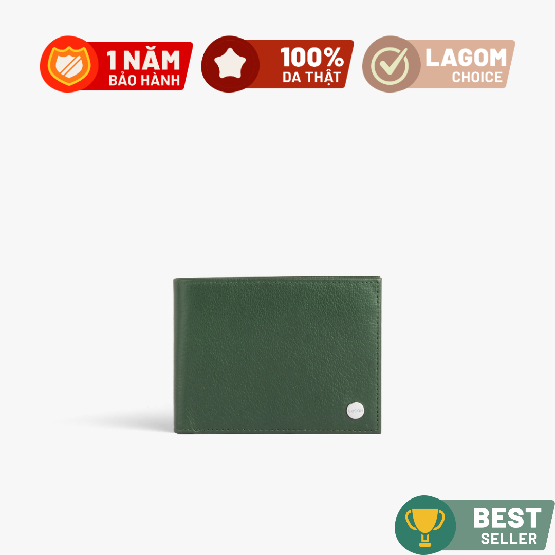 Ví nam LAGOM Da thật - Tidy Wallet Dáng ngang