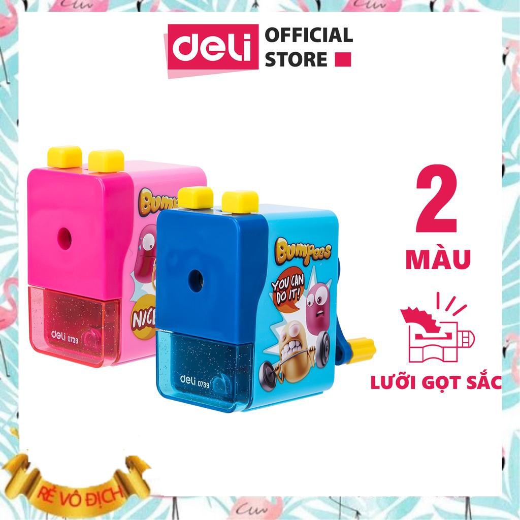 [HCM]Gọt chì quay tay Deli - Xanh dương/Hồng - 1 chiếc - E0739