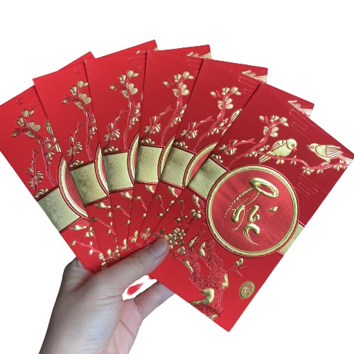 Set 6 Lì Xì Đỏ Tết Cổ Truyền