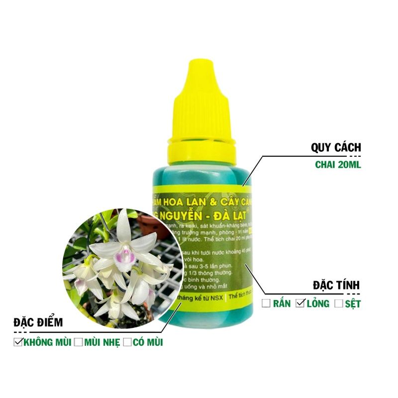 Phân hoa lan Hùng Nguyễn 6 trong 1 - 20ml