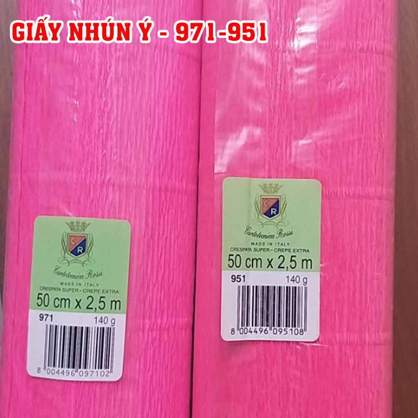 Giấy nhún Ý làm hoa, đồ handmade - 50cmx250cm