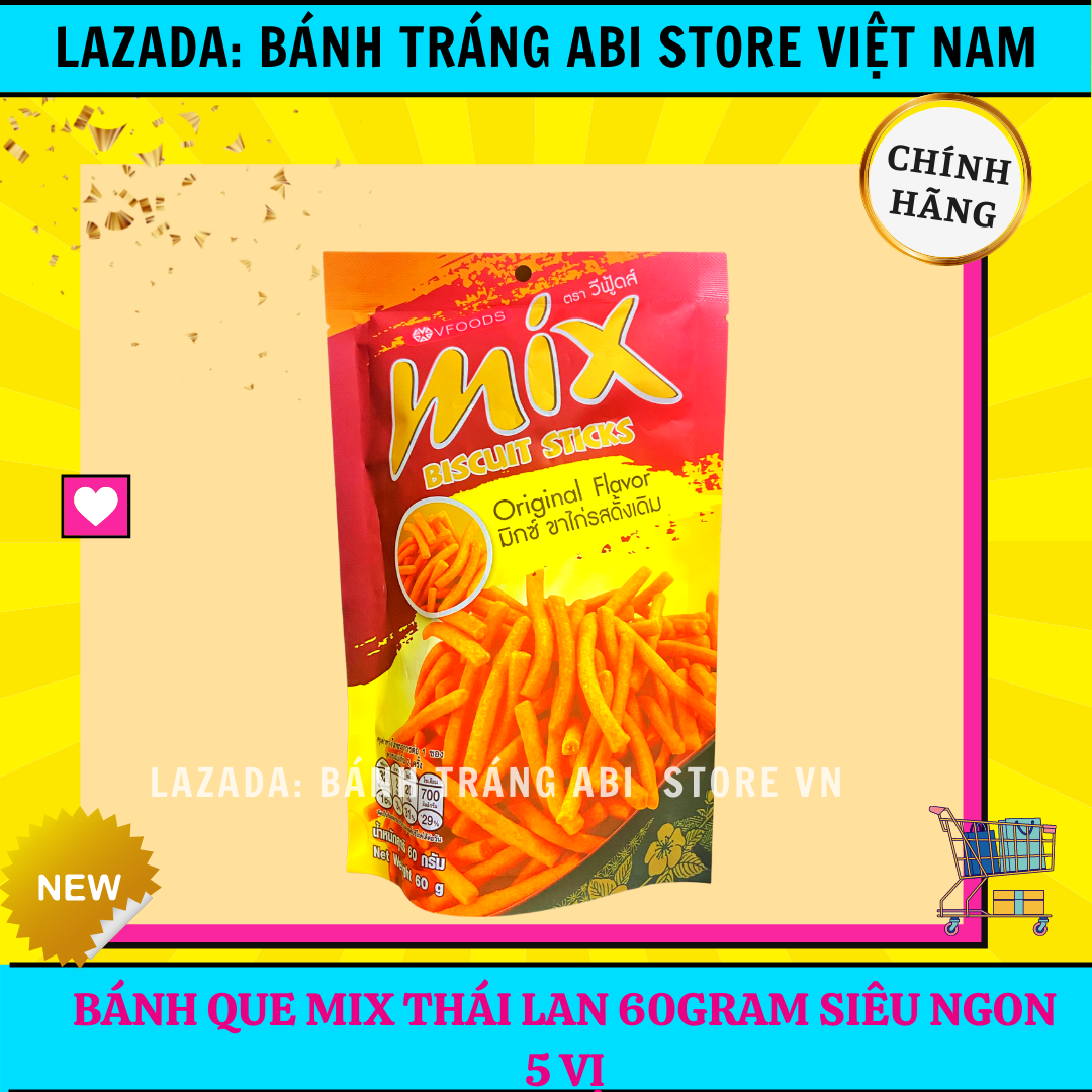 BÁNH SNACK QUE CỌNG NHẬP KHẨU THÁI LAN MIX 60G