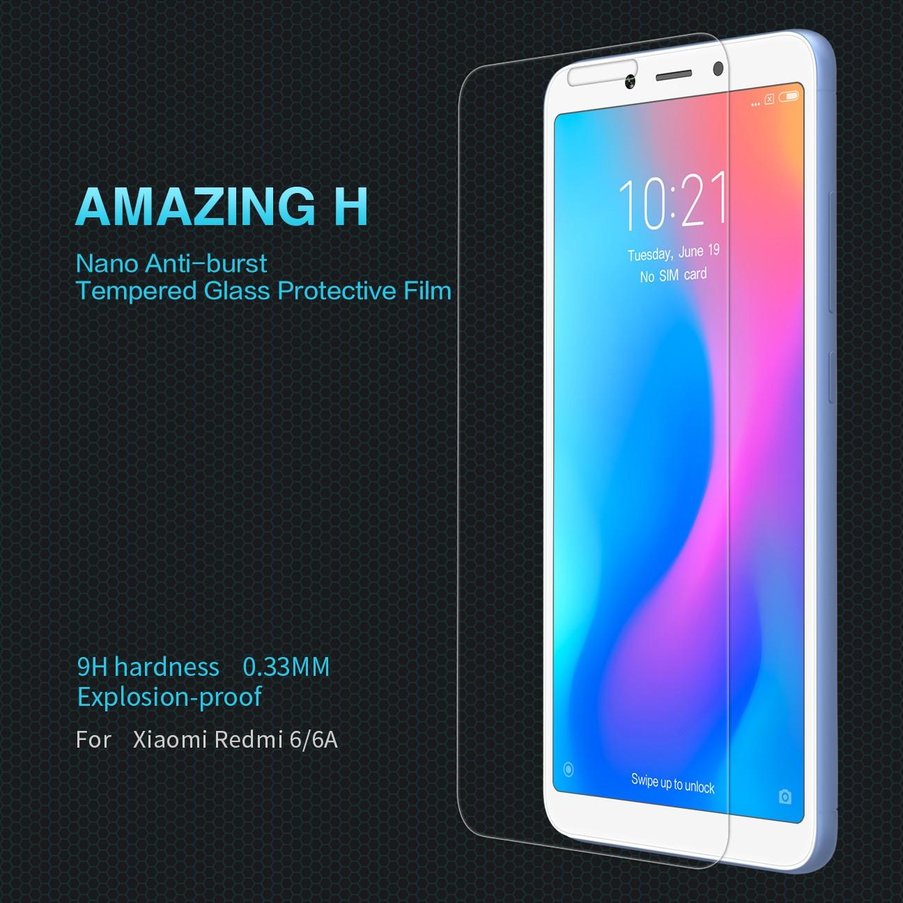 Kính Cường Lực Cho Xiaomi Redmi 6A (Trong suốt)