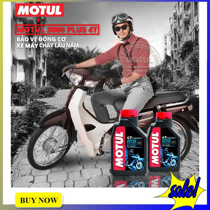 Nhớt xe số motul 3000 plus 4t 20w50 800ml
